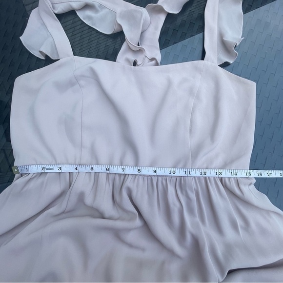 SHOW me your MUMU June Maxi Dress Cream beige bridesmaids Sz XXL - Picture 13 of 15